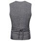 Gilet Tweed Homme Vintage gris