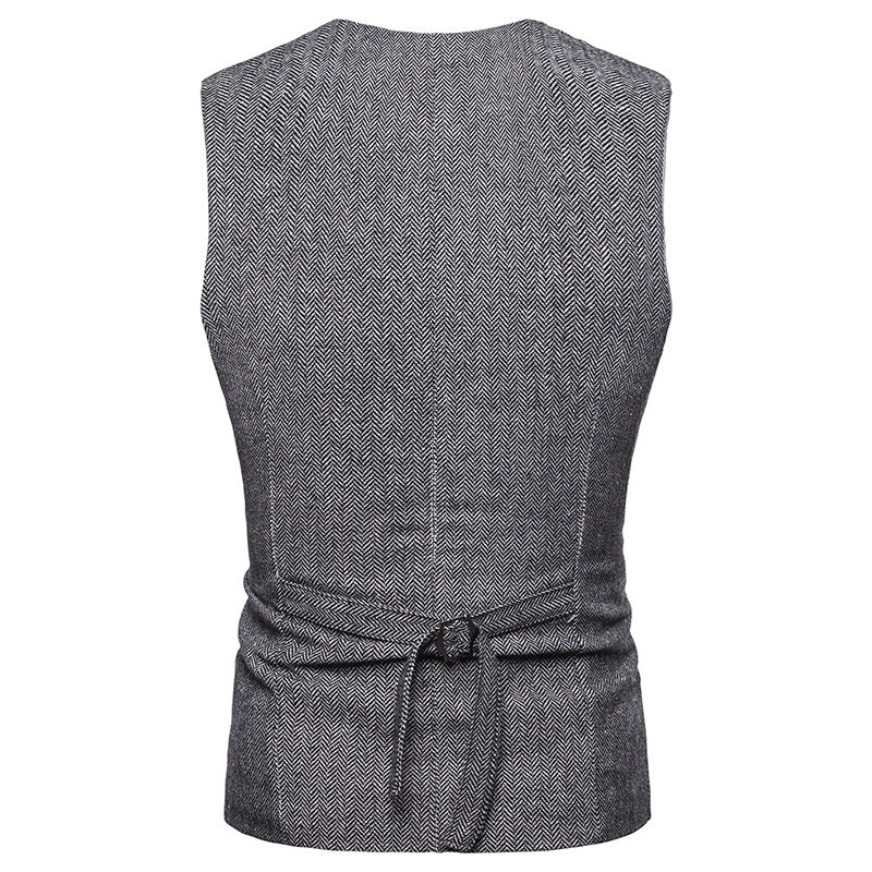 Gilet Tweed Homme Vintage gris