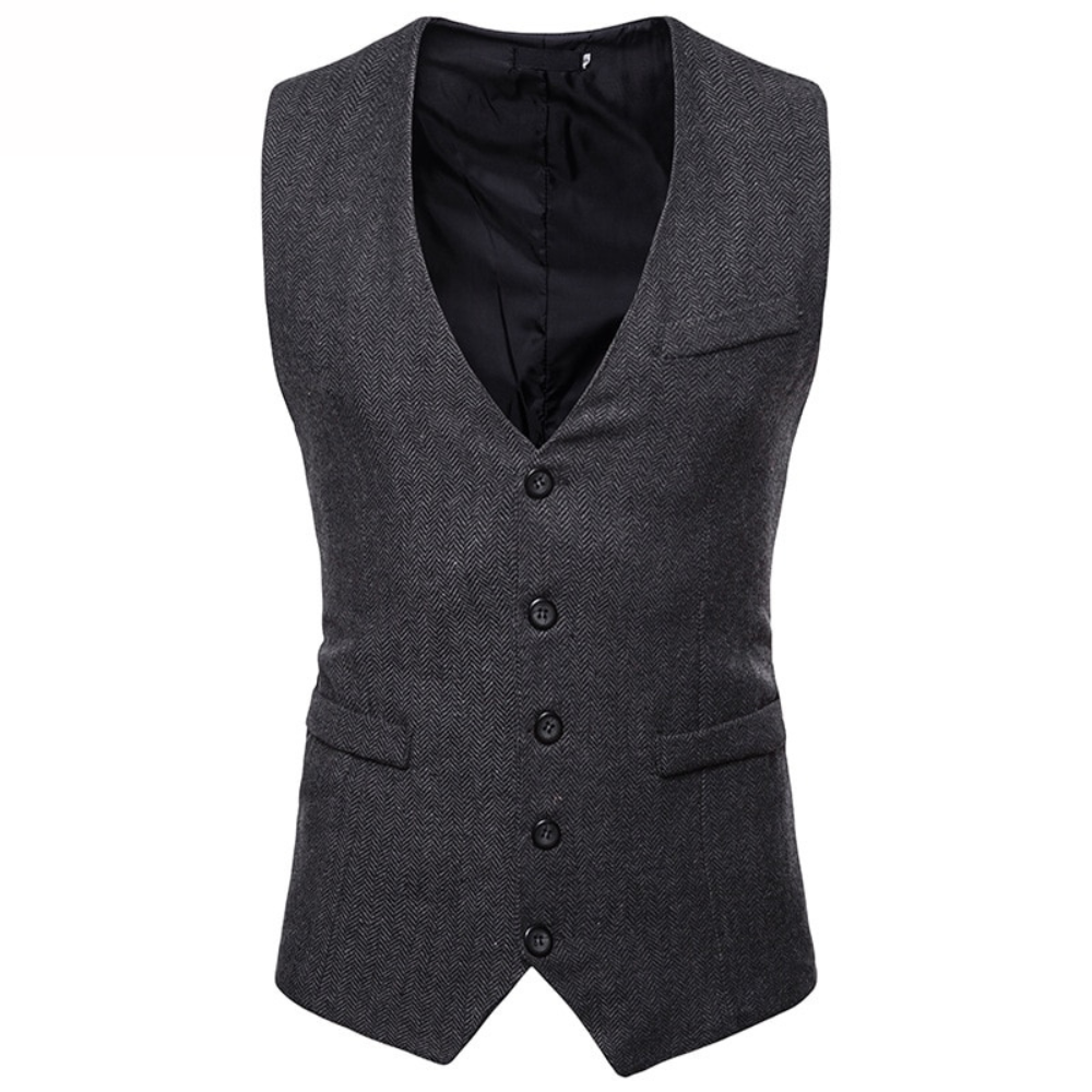 Gilet Tweed noir