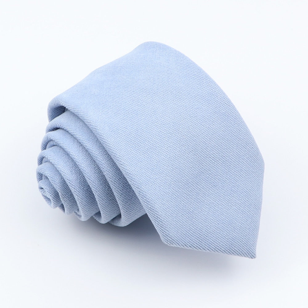 cravate laine bleu clair