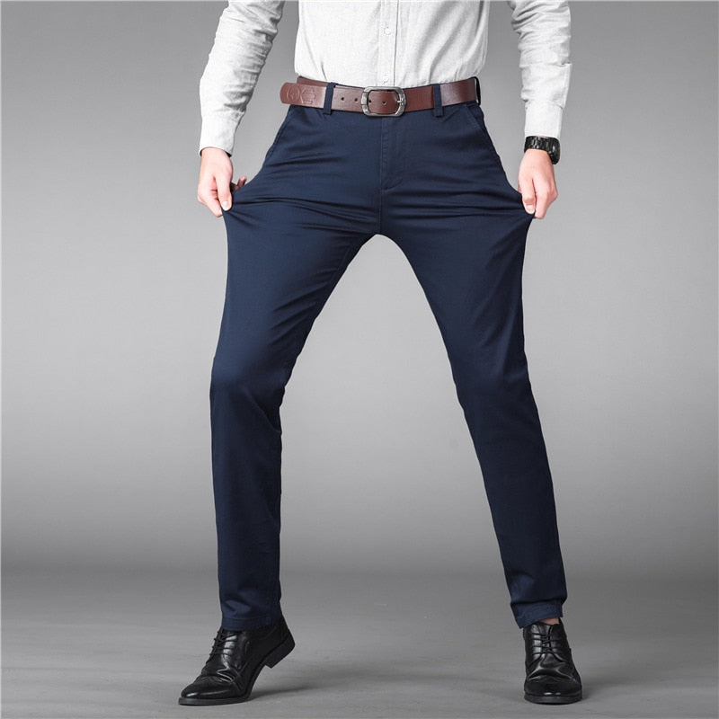 Pantalon de Costume Homme Bleu