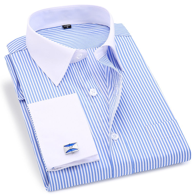 Chemise Homme Bouton Manchettes