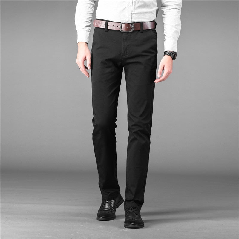 Pantalon de Costume Homme Bleu Marine rétro